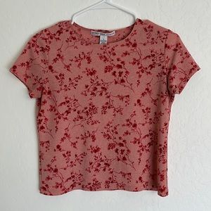 Cherry Blossom Floral Print Baby Tee